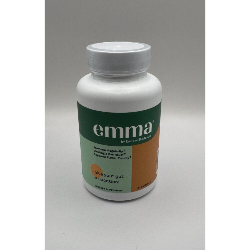 Emma by Enclave BioActives Gut Health Relief 60 Capsules Bloating Gas Relief NEW